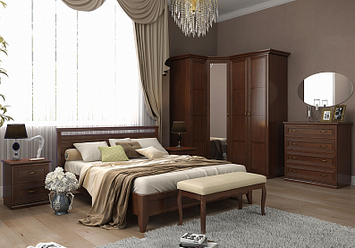 Спальня Адажио Клен Старый, стиль Классический, гарантия До 10 лет